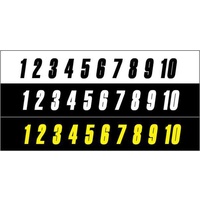 RACE NUMBERS 4 INCH SINGLES FACTORY RACING MADE IN AUSTRALIA