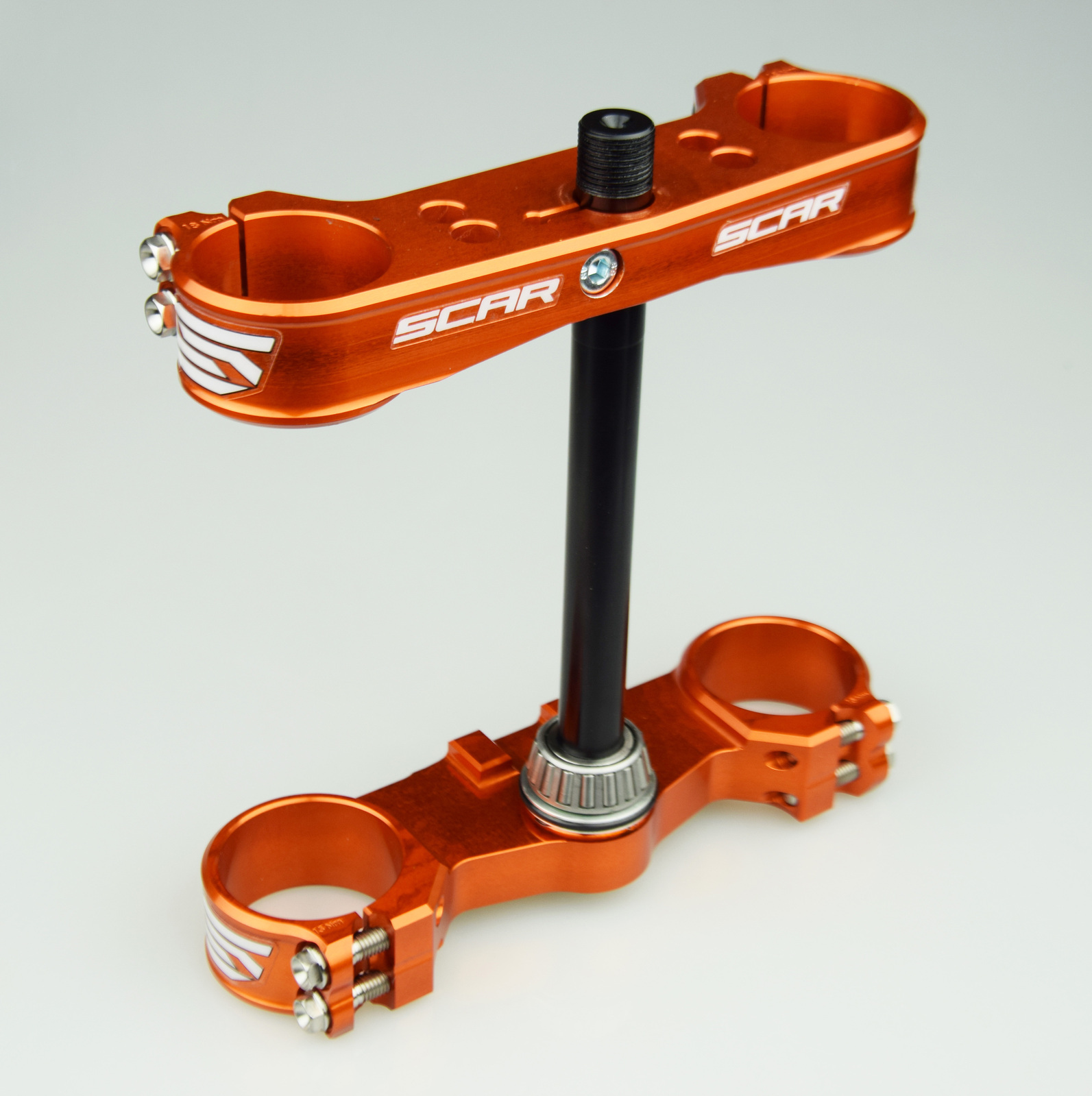 KTM 85 SX 0422 HUSQVARNA TC 85 1422 TRIPLE CLAMPS ORANGE SCAR RACING