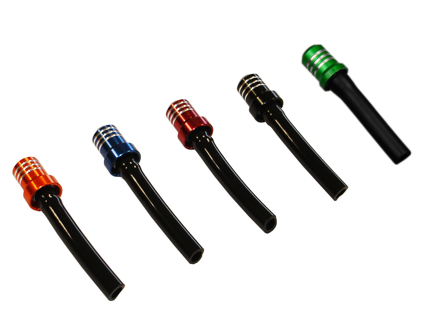 FUEL CAP VENT BILLET ALLOY RED ANODIZED WITH HOSE & ONEWAY BREATHER