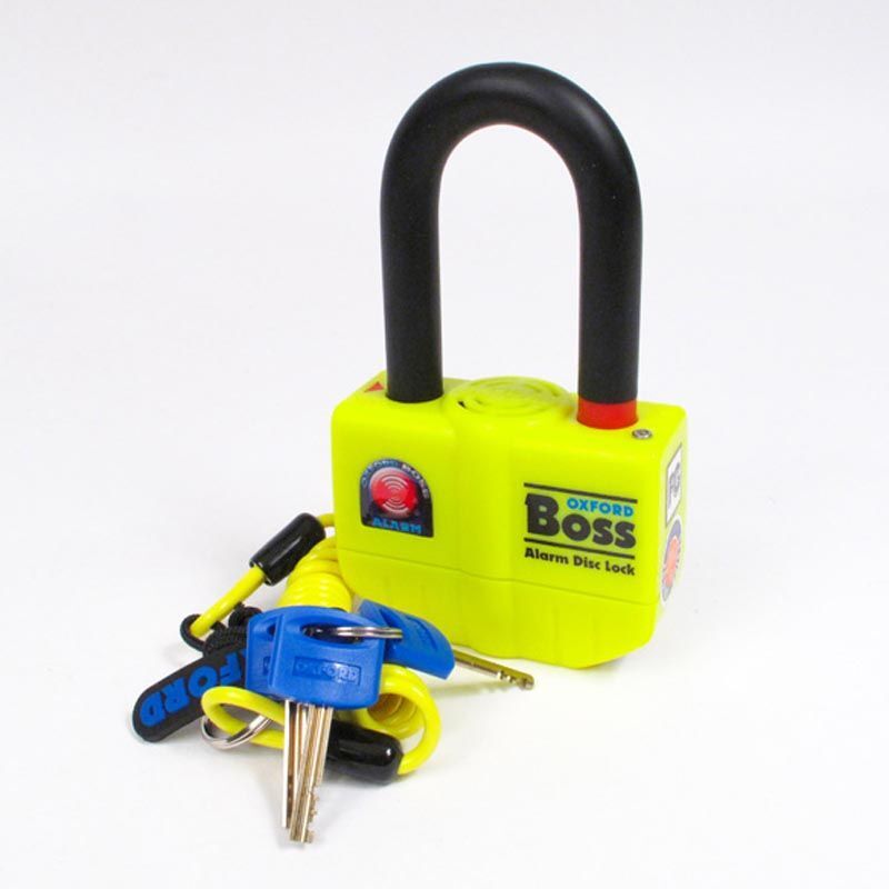 Oxford Boss Alarm disc lock- 14mm Yellow
