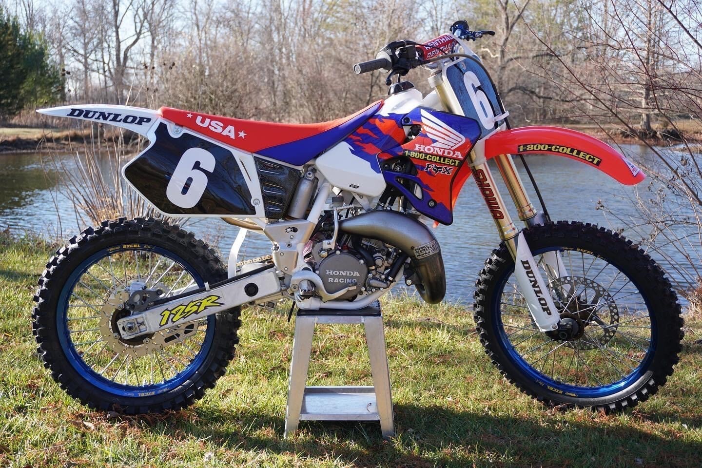 1996 CR125 CR250 MXoN TEAM HONDA USA GRAPHICS KIT THROTTLE JOCKEY