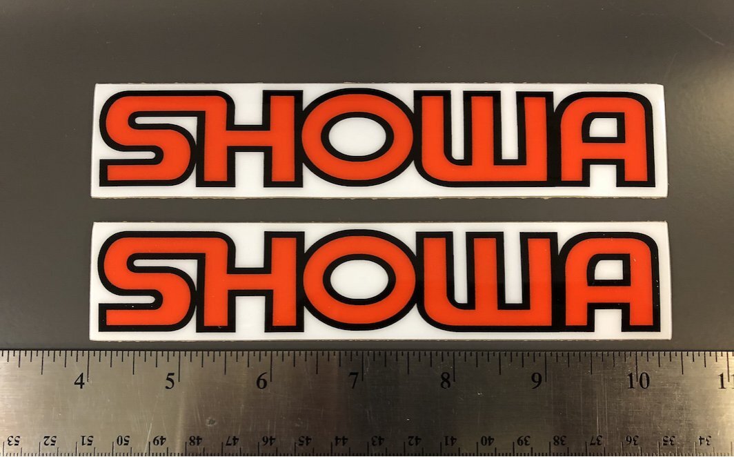 1986 SHOWA FORK LEG DECALS THROTTLE JOCKEY TJVSF Throttle Jockey