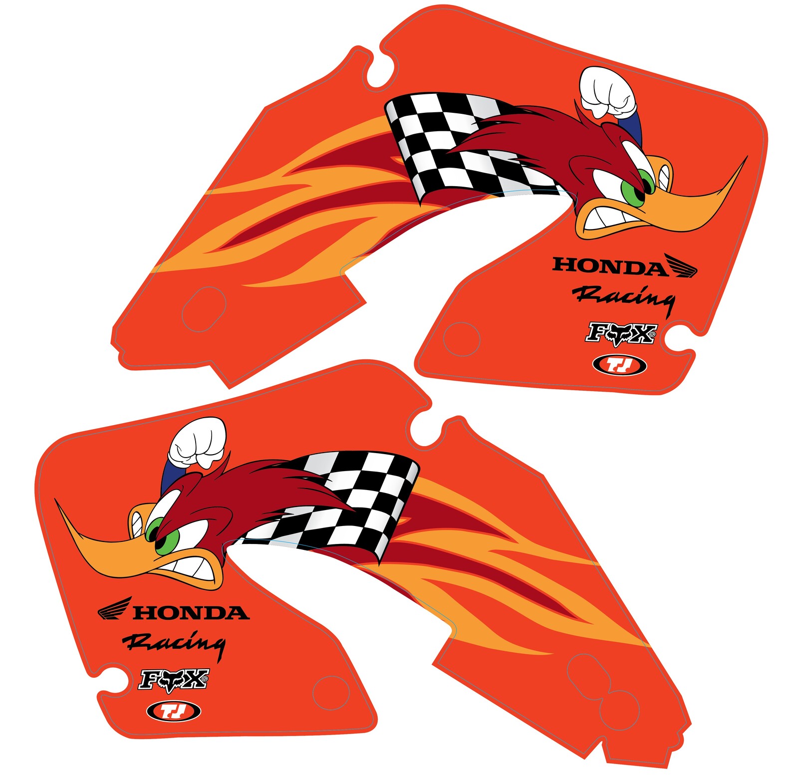 2000 2001 CR125 CR250 WOODY TEAM HONDA FULL KIT THROTTLE JOCKEY