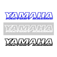 YAMAHA STICKER SMALL - FACTORY RACING - MADE IN AUSTRALIA