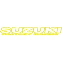 SUZUKI STICKER SMALL - FACTORY RACING - MADE IN AUSTRALIA