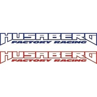 FACTORY RACING HUSABERG STICKER SMALL 200mm- MADE IN AUSTRALIA