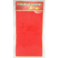 THICKSTUFF VINYL SHEETS WITH 3M ADHESIVE 3 x RED SHEETS 49CM X 28CM RACER00