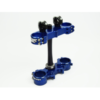 KX250F KX250X KX450F KX450X 06 TO 23 TRIPLE CLAMPS BLUE SCAR RACING S3418