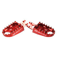 RM85 2003 TO 2023 BILLET ALLOY FOOT PEGS RED SCAR RACING S4510R