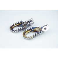 KTM 125 TO 530 HUSQVARNA 125 TO 450 16-23 TITANIUM FOOTPEGS ANTI MUD S5517AM