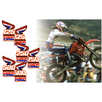1987 CR 125 250 500 TEAM HONDA HRC SHROUD DECALS THROTTLE JOCKEY TJ87TH