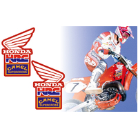 1989 CR 125 250 500 TEAM HONDA HRC SHROUD DECALS THROTTLE JOCKEY TJ89TH