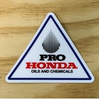 HONDA OILS TRIANGLE DECAL THROTTLE JOCKEY TJTHONDAOILS