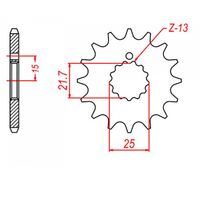 SPROCKET FRONT MTX 518 13T #630 - INDENT