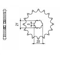 SPROCKET FRONT MTX 1467 14T #428