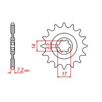 SPROCKET FRONT MTX 1501 14T #428