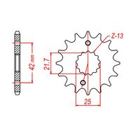 SPROCKET FRONT MTX 436 / 565 13T #520