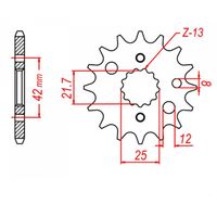 SPROCKET FRONT MTX 519 14T #530