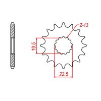 SPROCKET FRONT MTX 433 14T #525 - INDENT