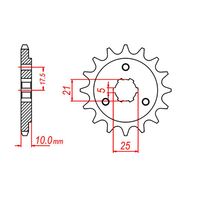 SPROCKET FRONT MTX 1448 14T #525