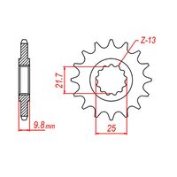 SPROCKET FRONT MTX 1587 19T #428