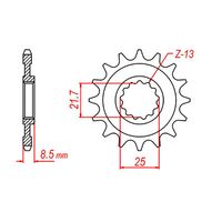 SPROCKET FRONT MTX 1537 15T #525
