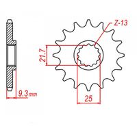 SPROCKET FRONT MTX 1539 14T #520