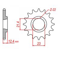 SPROCKET FRONT MTX 1593 14T #520