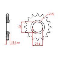SPROCKET FRONT MTX 1594 15T #428