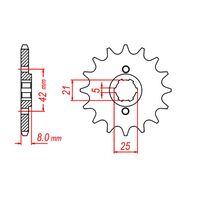 SPROCKET FRONT MTX 575 13T #520