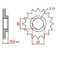 SPROCKET FRONT MTX 326 12T #520