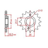 SPROCKET FRONT MTX 308 15T #520