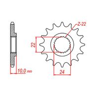 SPROCKET FRONT MTX 402 16T #520
