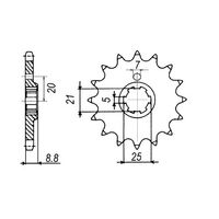 SPROCKET FRONT MTX 507 13T #520