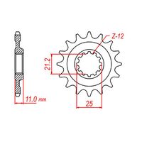 SPROCKET FRONT MTX 824 12T #520