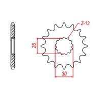 SPROCKET FRONT MTX 1180 17T #530