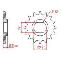 SPROCKET FRONT MTX HORNET LIGHTENED MX 11T KTM-50