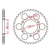 SPROCKET REAR MTX 483 35T #630