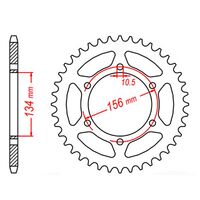 SPROCKET REAR MTX 472 40T #520