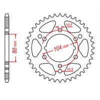 SPROCKET REAR MTX 1478 42T #520