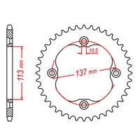 SPROCKET REAR MTX 1760 40T #520
