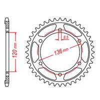 SPROCKET REAR MTX 1847 52T #428