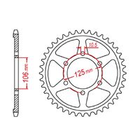SPROCKET REAR MTX 2020 41T #520