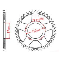 SPROCKET REAR MTX 829 47T #530