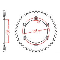 SPROCKET REAR MTX 1791 42T #525