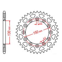 SPROCKET REAR MTX 245/2 40T #520