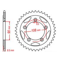 SPROCKET REAR MTX 491 38T #520