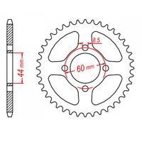 SPROCKET REAR MTX 832 48T #420
