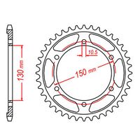 SPROCKET REAR MTX 300 46T #525