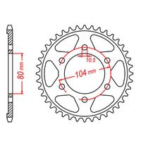 SPROCKET REAR MTX 1489 39T #525